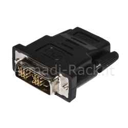 Adattatore bidirezionale dvi maschio 18+1 - hdmi femmina