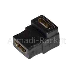 Adattatore hdmi femmina/femmina 90°