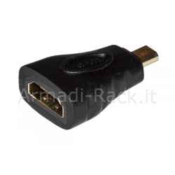 Adattatore hdmi femmina a micro d hdmi maschio
