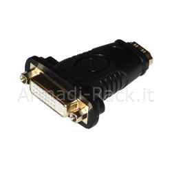 Adattatore bidirezionale dvi(24+5) femmina a hdmi femmina