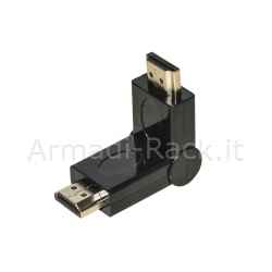 Adattatore hdmi maschio - hdmi maschio connettore inclinabile
