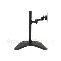 Braccio da tavolo con base per video fino a 15 kg da 13" a 27" fino a vesa 100x100 con tre snodi