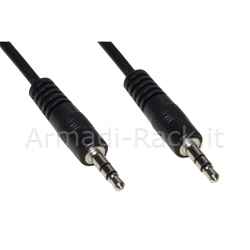 Cavo audio stereo jack 3,5 mm maschio/maschio mt 2