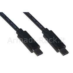 Cavo usb-c maschio-maschio 8k60hz - 240w/5a - usb4 40g - mt 1