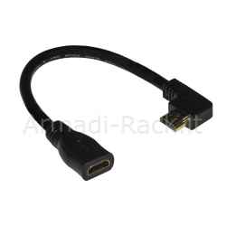 Adattatore hdmi maschio/femmina angolo 90° verso sinistra cm 15