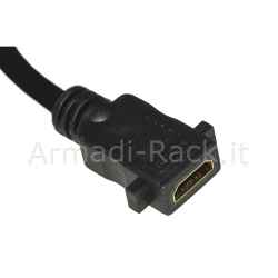 Cavo hdmi maschio/femmina da pannello cm 15