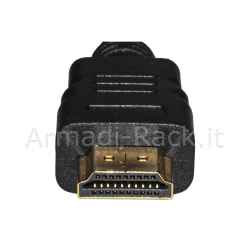 Cavo hdmi 2.0 uhd 4kx2k 60hz 3d ethernet + 18gbps per notebook, pc, hdtv mt 1 doppia schermatura
