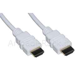 Cavo hdmi 4kx2k per pc, notebook, hdtv, ecc contatti dorati mt 1 colore bianco