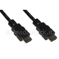 Cavo hdmi 4kx2k per pc, notebook, hdtv, ecc contatti dorati mt 1 colore nero