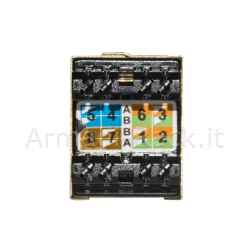 Inserto jack schermato rj45 8 poli cat 5e 180° per reti