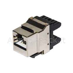 Inserto jack schermato rj45 8 poli cat 5e 180° per reti