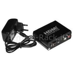 Convertitore hdmi a video vga con audio rca
