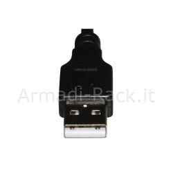 Cavo usb connettore a maschio/a femmina da pannello mt. 1