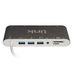 Docking station usb-c 11 porte 3 x video, usb-c, 3 x usb 3.0, rj45, 2 x card reader, audio