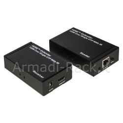 Estensore linea hdmi con cavo di rete (anche tramite ip) 120 metri con infrarossi full hd 1080p