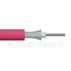 Cavo fibra ottica 12 fibre loose om4 antiroditore lszh classe b2ca (al metro)