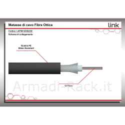 Cavo fibra ottica da esterno dielettrico os2 antiroditore 12 fibre