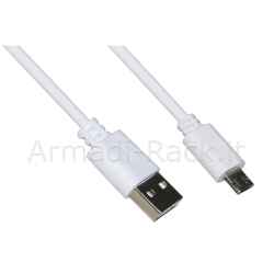 Cavo usb - micro usb con connettori reversibili mt 1 colore bianco