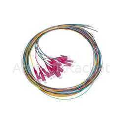 Set 12 cavi pigtail fibra ottica colorati connettori lc om4 simplex 2 mt