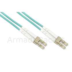 Cavo fibra ottica lc a lc multimode duplex om3 50/125 mt.0,5