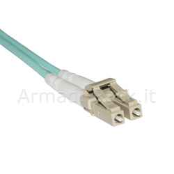 Cavo fibra ottica lc a lc multimode duplex om3 50/125 mt.3