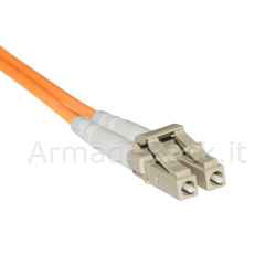 Cavo fibra ottica lc a sc multimode duplex om2 50/125 mt.2