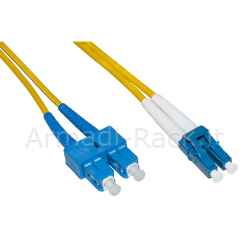 Cavo fibra ottica lc a sc singlemode duplex 9/125 mt.1