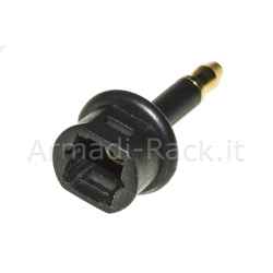 Adattatore audio toslink femmina - 3,5mm. mini jack maschio