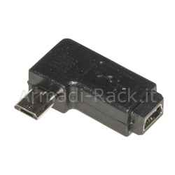 Adattatore micro usb angolo destro maschio a mini usb 5 poli femmina