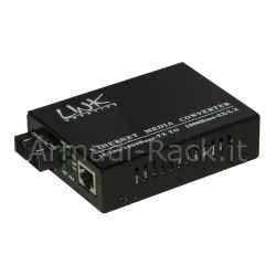 Media converter rj45 - fibra ottica sc 10/100/1000 multimode 850nm