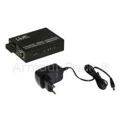 Media converter rj45 - fibra ottica sc 10/100/1000 singlemode 1310nm