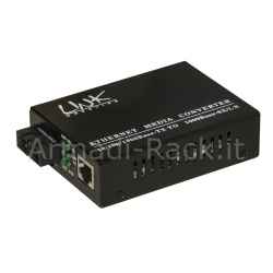 Media converter rj45 - fibra ottica sc 10/100/1000 singlemode 1310nm