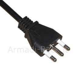 Multipresa wireless da tavolo a scomparsa con 2 porte ita/schuko, alloggiamento alluminio cavo 1,8 mt