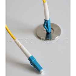 Supporto per pulizia connettori fibra ottica installazione manuale connettori lc