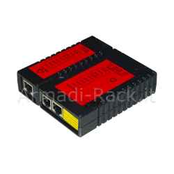Tester di Rete per Cavi 6 E 8 Poli, Rj11 E Rj45 con Unità Locale E Remota con 8 Led + Schermatura