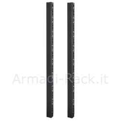 Canalina passacavi verticale per armadi 42u larghi 800 mm colore nero