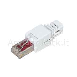 Connettore 8 poli cat 6 utp non schermato rj45 tooless