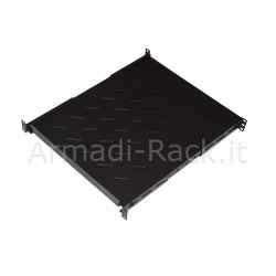 Ripiano allungabile da 560 a1023 mm per armadi rack fino a 1000 mm colore nero