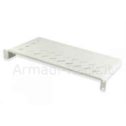 Ripiano per armadio 19 1 unità profondità 200 mm. (universale) 2 attacchi (frontali) colore grigio