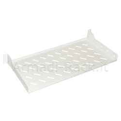 Ripiano per armadio 19" 1 unita' profondita' 200 mm. (universale) 2 attacchi (frontali) colore grigio
