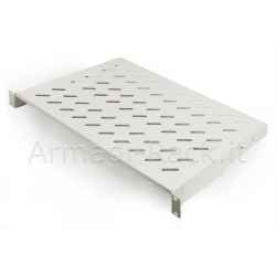 Ripiano per armadio 19 1 unità profondità 300 mm. (universale) 2 attacchi (frontali) colore grigio