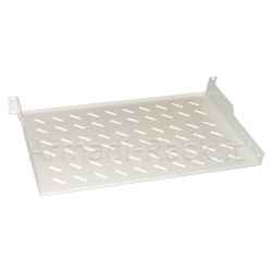 Ripiano per armadio rack 19", 1 unità profondità 300 mm. 2 attacchi flange frontali, colore grigio