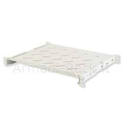 Ripiano per armadio rack 19" allungabile 350 mm con 4 agganci grigio