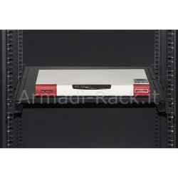 Ripiano per armadio rack 19 allungabile 350 mm con 4 agganci nero