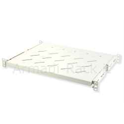 Ripiano universale per armadio rack estraibile su binari telescopici 1 unità grigio 350mm.