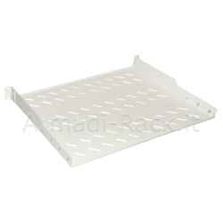 Ripiano per armadio 19" 1 unita' profondita' 350 mm. (universale) 4 attacchi (frontale+posteriore) colore grigio