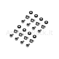 Ripiano per armadio 19" 1 unita' profondita' 350 mm. (universale) 4 attacchi (frontale+posteriore) colore nero
