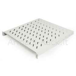 Ripiano per armadio 19" 2 unità profondità 400 mm. (universale) colore grigio