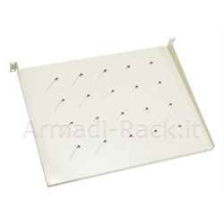 Ripiano per armadio 19" 2 unità profondità 400 mm. (universale) colore grigio