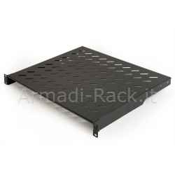 Ripiano per armadio 19" 2 unità profondità 400 mm. (universale) colore nero